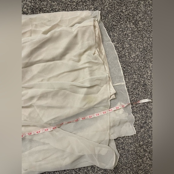 Adrianna Papell Ivory Embellished Beaded Bodice V-Neck Gown Sz 10 Formal - Picture 11 of 11